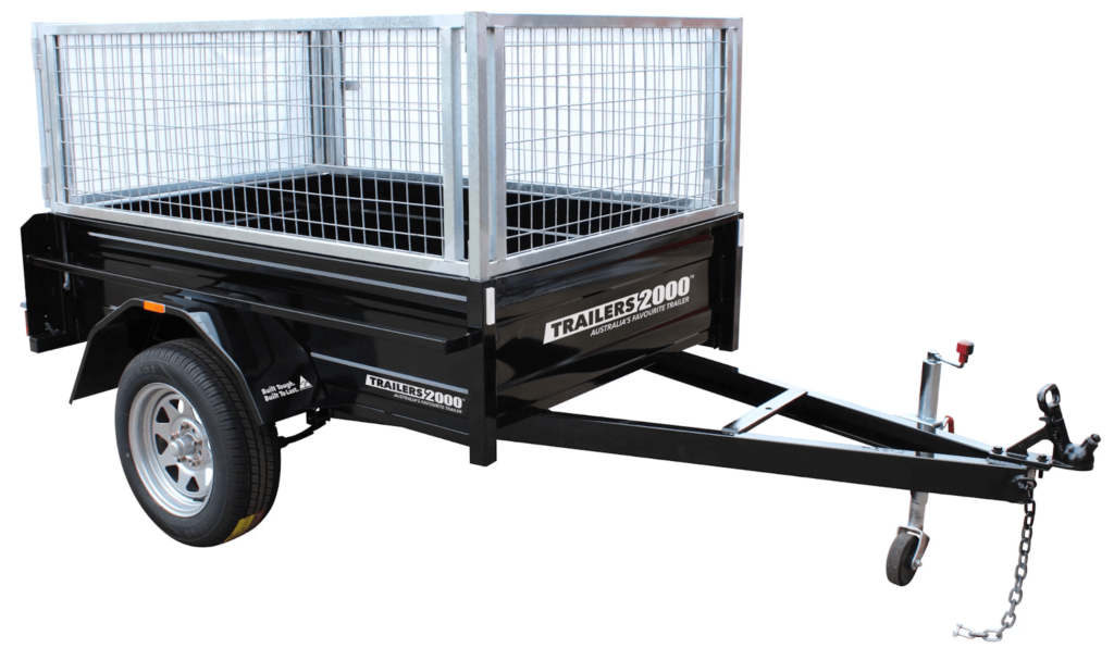 Box Trailers with Cage- perfect mower trailers for push mowers