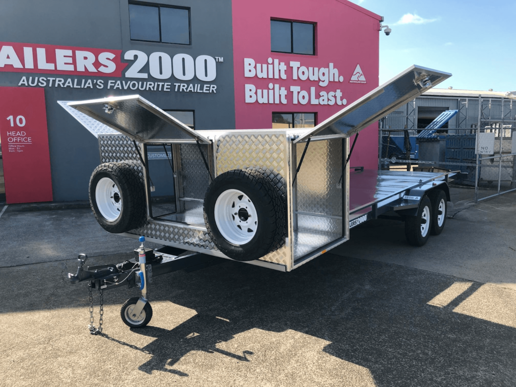 Toy Hauler Trailer With Custom Toolbox