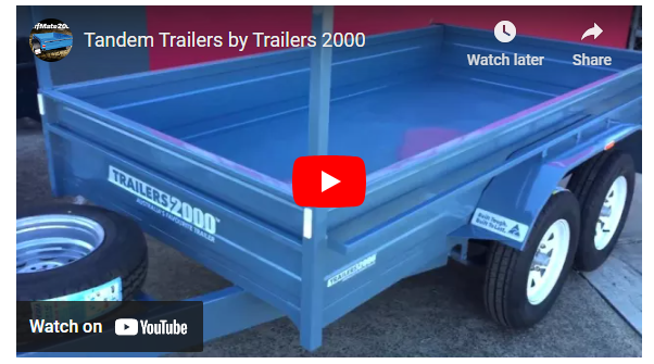 Painted Tandem Axle Box Trailer