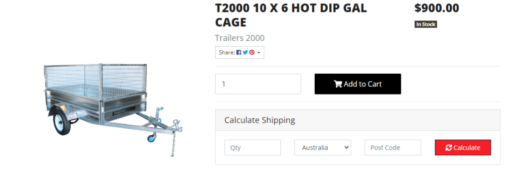 T2000 10 x 6 Hot Dip Gal Cage